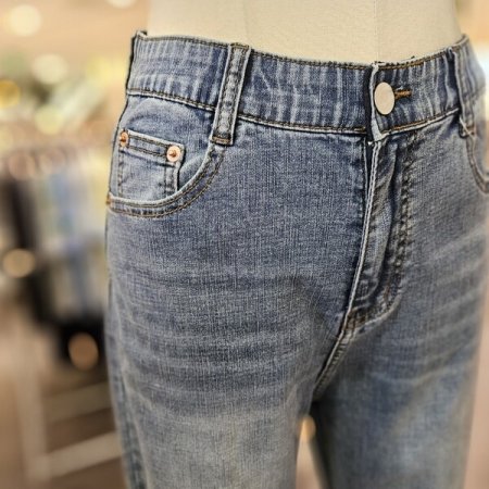 스판 스키니 9부 데님 팬츠