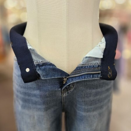 스판 스키니 9부 데님 팬츠