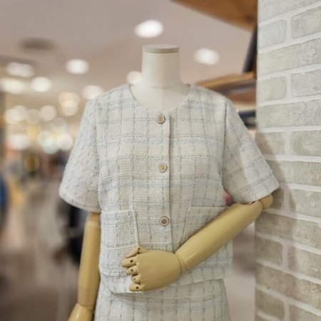 셋업 트위드 자켓