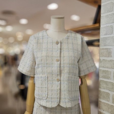 셋업 트위드 자켓