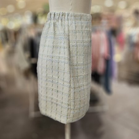 셋업 트위드 미니 스커트