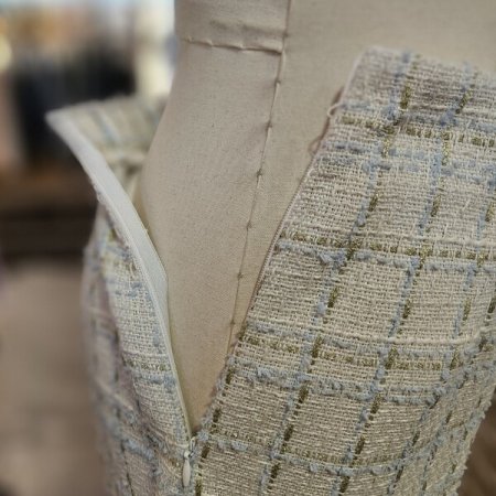 셋업 트위드 미니 스커트