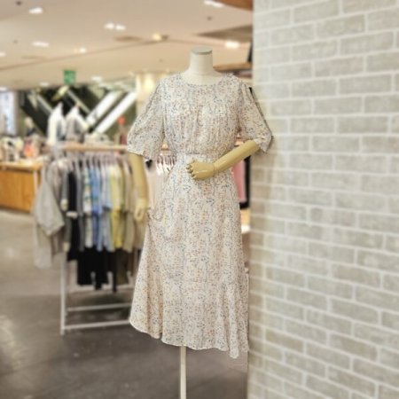 잔꽃 쉬폰 원피스