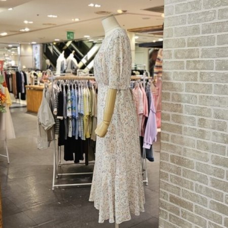 잔꽃 쉬폰 원피스