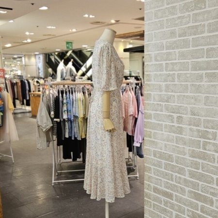 잔꽃 쉬폰 원피스