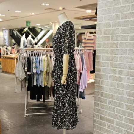 잔꽃 쉬폰 원피스