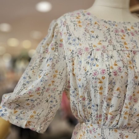 잔꽃 쉬폰 원피스