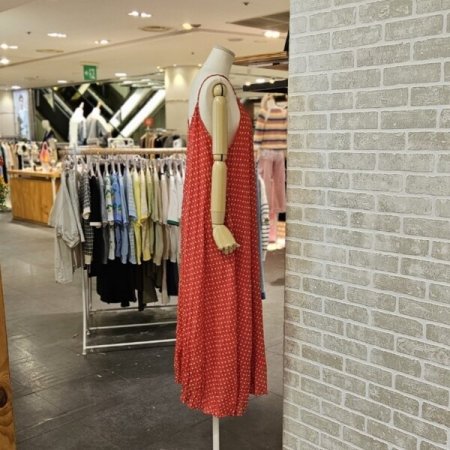 주름 레이어드 원피스