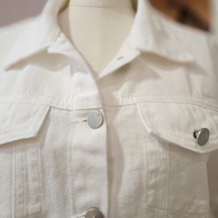 데미지 숏 데님 자켓