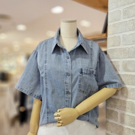 루즈핏 데님 남방