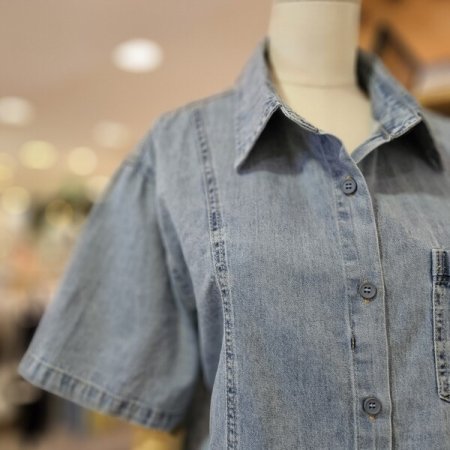 루즈핏 데님 남방