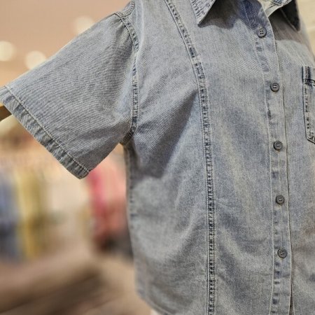 루즈핏 데님 남방