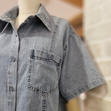 루즈핏 데님 남방