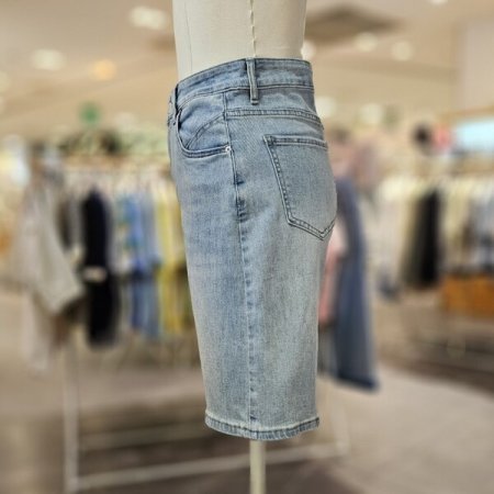 스판 5부 데님 팬츠