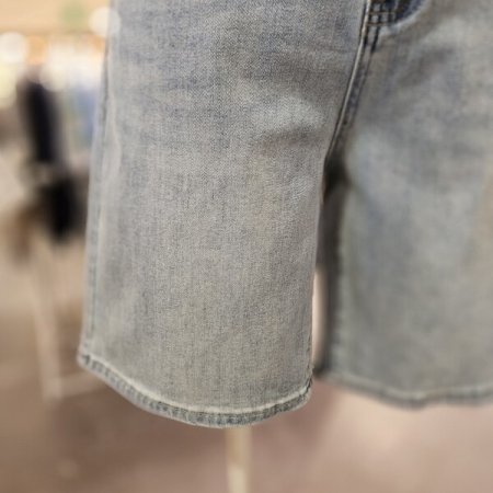 스판 5부 데님 팬츠