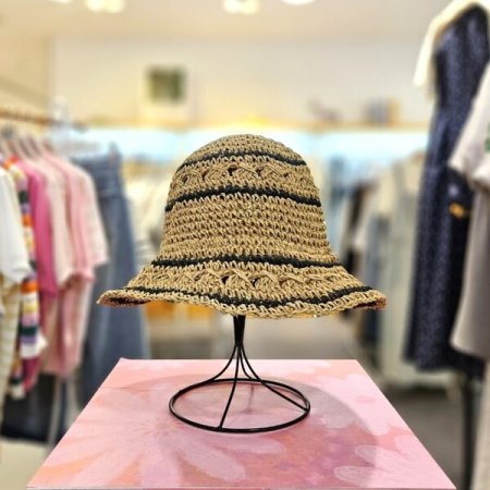 배색 포인트 버킷햇