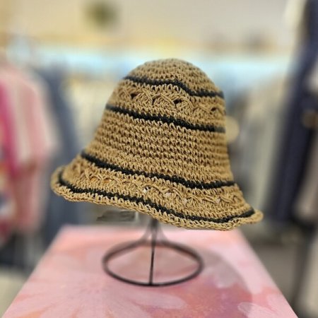 배색 포인트 버킷햇