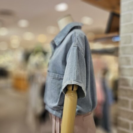 밑단 스트링 셔츠형 자켓