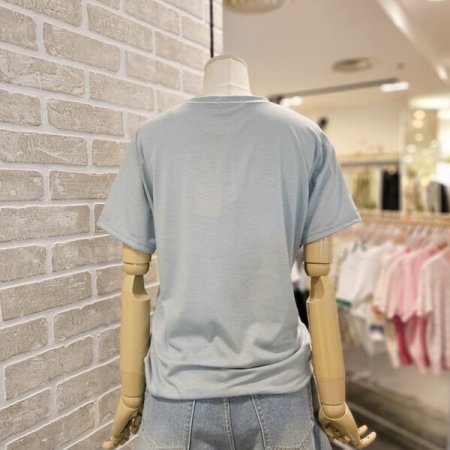 플라워 프린팅 티셔츠