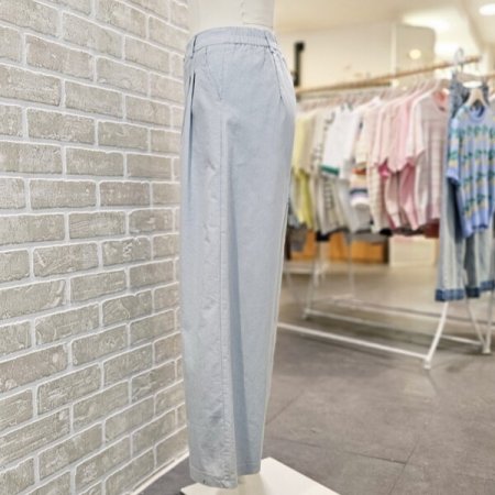 코튼 핀턱 와이드 팬츠