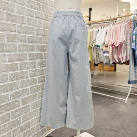코튼 핀턱 와이드 팬츠