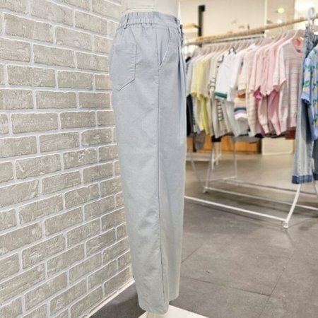 코튼 핀턱 와이드 팬츠