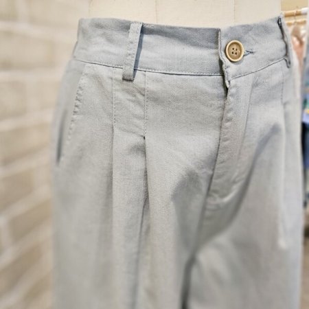 코튼 핀턱 와이드 팬츠