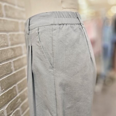 코튼 핀턱 와이드 팬츠