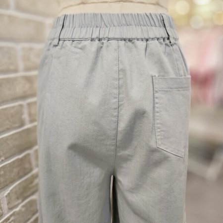 코튼 핀턱 와이드 팬츠