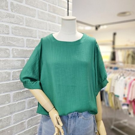 루즈핏 스트링 블라우스