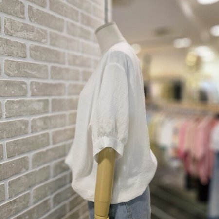 루즈핏 스트링 블라우스