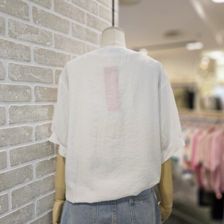 루즈핏 스트링 블라우스