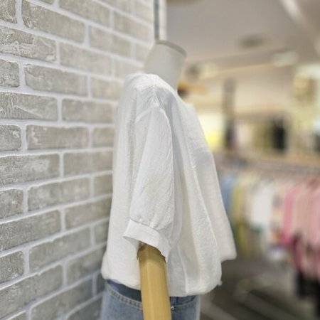루즈핏 스트링 블라우스