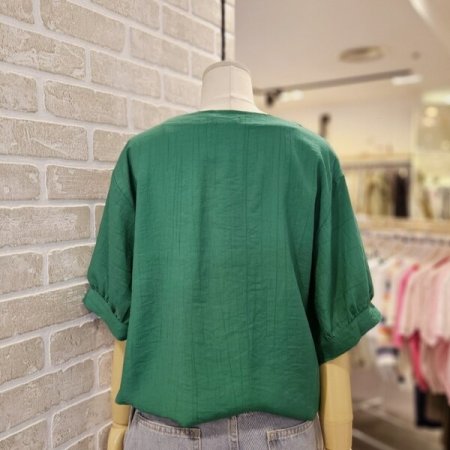 루즈핏 스트링 블라우스