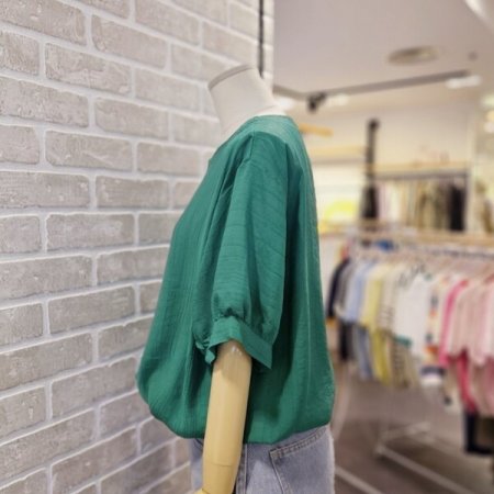 루즈핏 스트링 블라우스