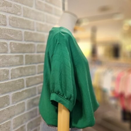 루즈핏 스트링 블라우스