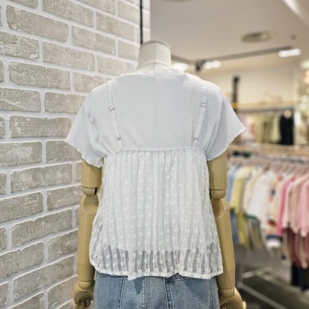 레이스 탑 세트 블라우스