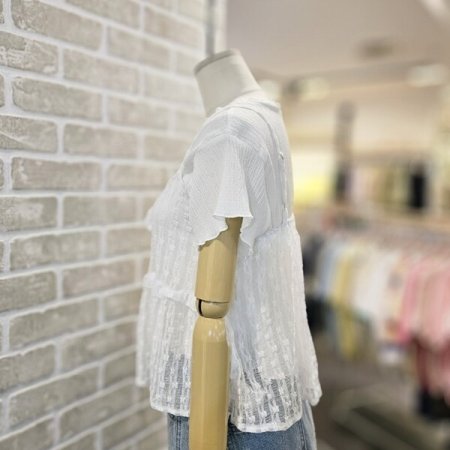 레이스 탑 세트 블라우스