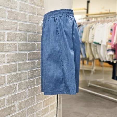 와이드 밴딩 데님 팬츠