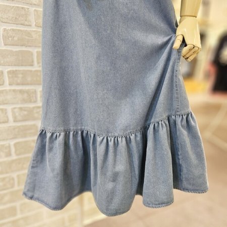 뷔스티에 데님 원피스