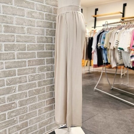 찰랑 와이드 밴딩 팬츠