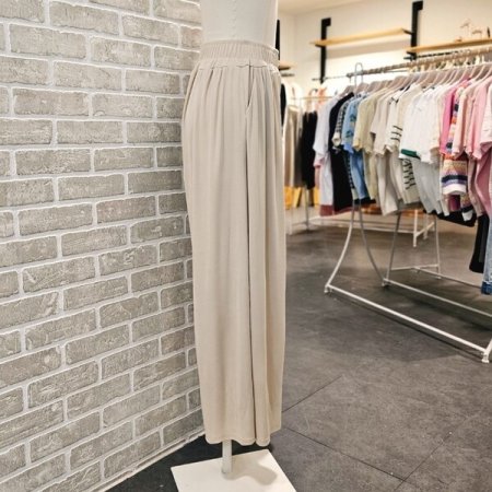 찰랑 와이드 밴딩 팬츠