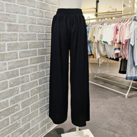 찰랑 와이드 밴딩 팬츠