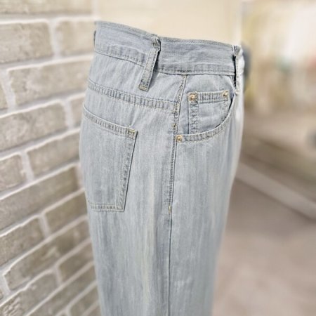 난 스판 일자핏 데님 팬츠