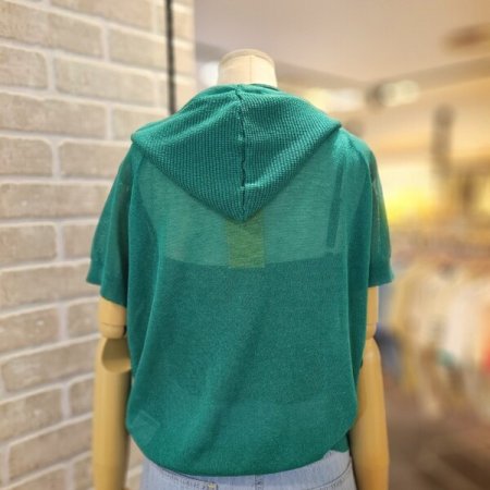 스카시 후드 가디건