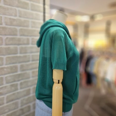 스카시 후드 가디건