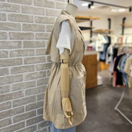 허리 스트링 롱 베스트