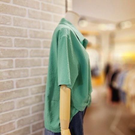 자수 포인트 루즈핏 남방