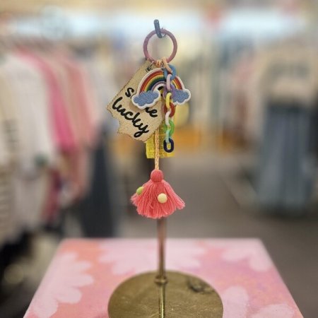 스마일 태슬 장식 키링