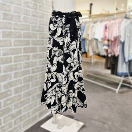 프린트 치마 바지
